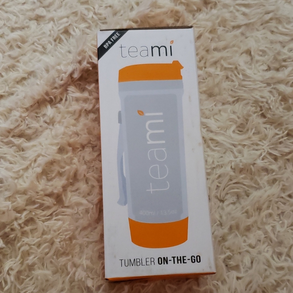 Teami 13.5 oz tumbler on the go